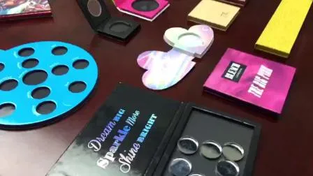 Paleta de sombras de ojos con purpurina de etiqueta privada vacía de 18 colores DIY personalizada del fabricante Firstsail