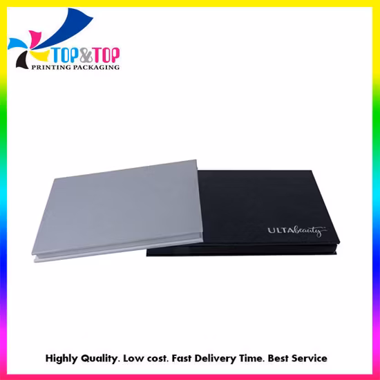 Caja de paleta de sombra de ojos de papel magnético vacío de embalaje de maquillaje en polvo de sombra de ojos personalizado